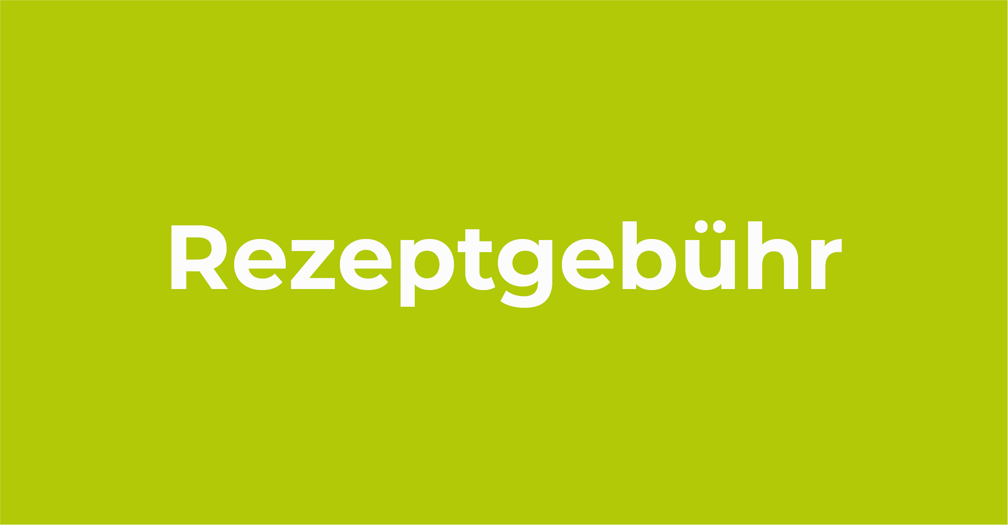Rezeptgebühr